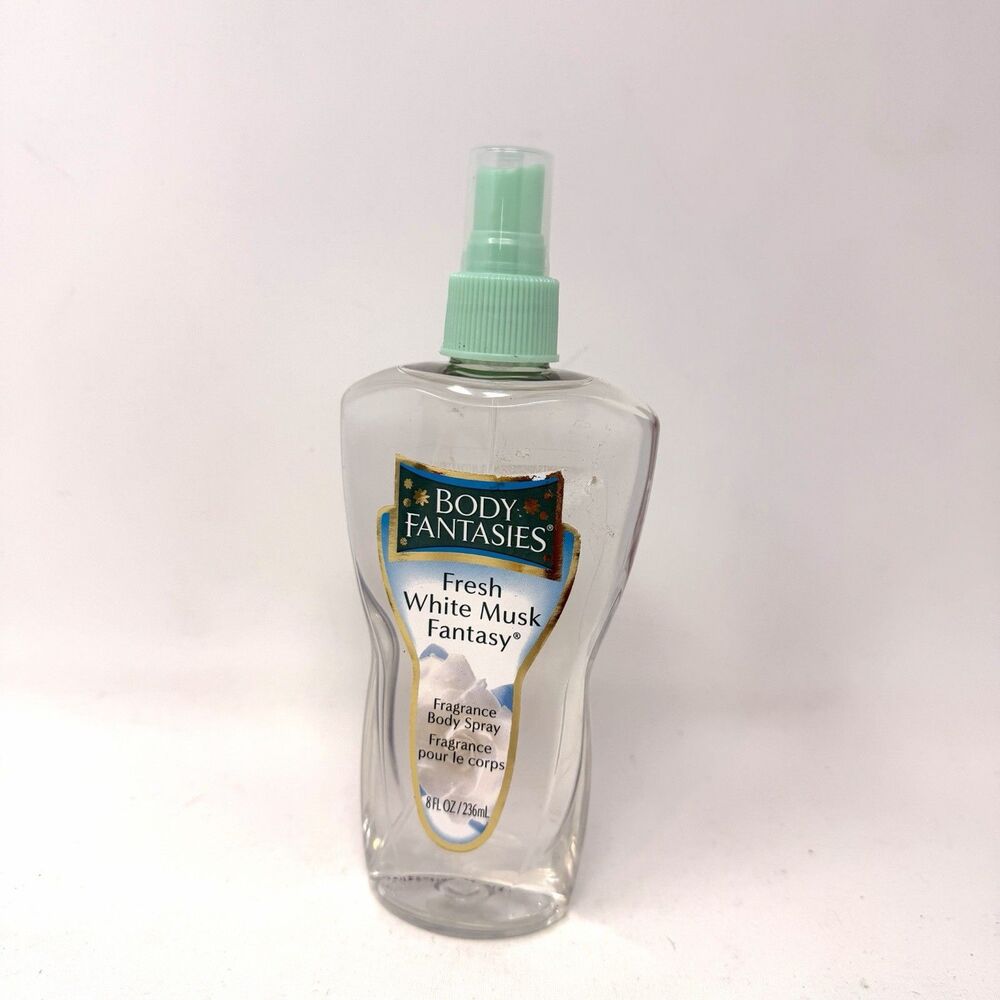 Body Fantasies Fresh White Musk Fantasy 8oz Body Spray Parfume Rare